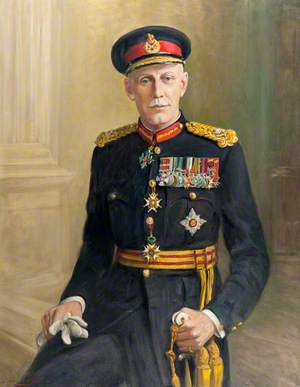Lieutenant General Sir Colin Barber (1897–1964), KBE, CB, DSO, as GOC Scottish Command and Governor of Edinburgh Castle, 1955
