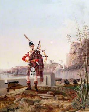 Pipe Corporal of the 72nd Duke of Albany's Own Highlanders in Gibraltar
