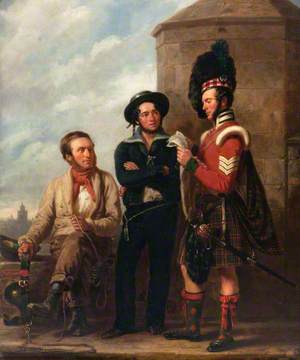 Ploughman, Navy Rating and Sargeant Gunner (Camerons), a Recruiter at Edinburgh Castle