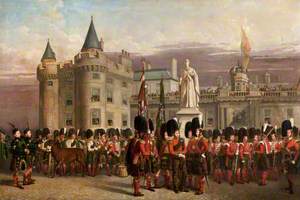 Guard of Honour of the 79th Highlanders at Holyrood, 1852