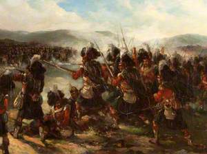 The 79th Cameron Highlanders at the Battle of the River Alma, 1854