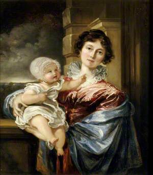 Sarah Smith, Lady Elton (1782–1830), and Her Son Edmund William Elton (1822–1859)