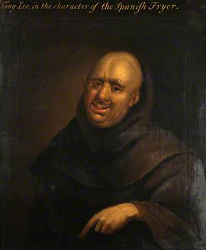 Reputedly Anthony Leigh (d.1692), as Dominic in 'The Spanish Friar' by John Dryden (A Satirical Self Portrait as a Friar)