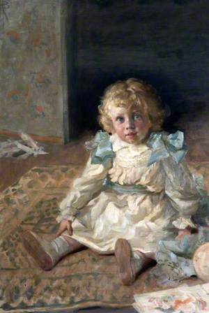 Jack Watts (1903–1961), as a Boy, Seated on a Rug