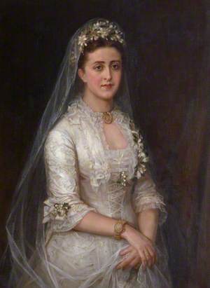 Clarissa Margaret 'Clare' Boehmer (1855–1926), Mrs Frederick Alvah Miller on Her Wedding Day, 1878