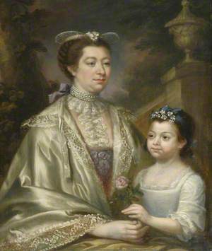 Margaret Wynne (1724–1822), Mrs Henry Bankes II, and Her Daughter Anne Bankes (1759–1778), as a Child