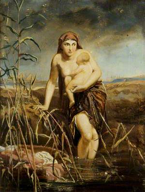 Moses with His Mother in the Bulrushes