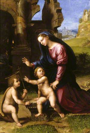 The Holy Family with the Infant Saint John in a Landscape