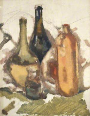 Still Life with a Flask and Decanters*