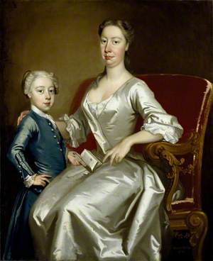 Elizabeth Phelips (1689–1750), Mrs Edward Phelips IV, and Her Son Edward Phelips V (1725–1797)