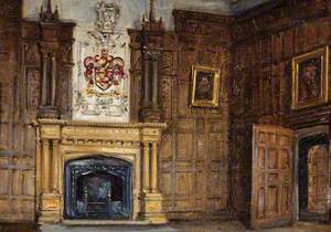 The Dining Room Fireplace, Montacute House, Somerset