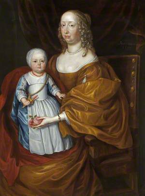 Elizabeth Windham (1617/18–1666), Lady Morgan, with Her Grandson, Thomas of Tredegar (1664–1699)