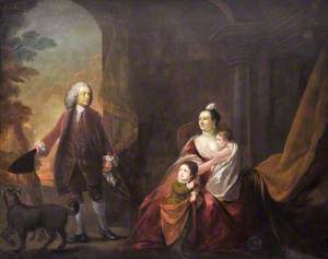 The 1st Earl of Powis of the Second Creation (1703–1772), with His Wife Barbara (1735–1786) and their Two Children