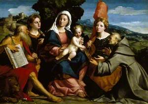 Sacra Conversazione with Saint Jerome, Saint Justina, Saint Ursula and Saint Bernardino of Siena