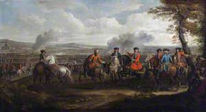 The Duke of Marlborough and His staff, with Troops Drawn Up before the Battle of Blenheim