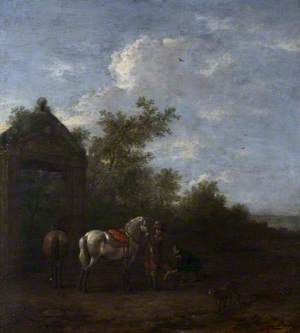 A Landscape with Horsemen and Dogs