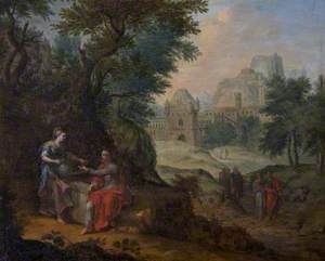 Landscape with Christ and the Woman of Samaria