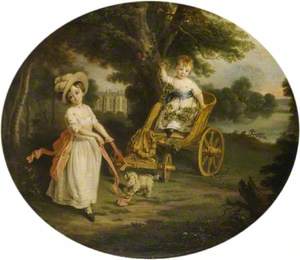The O’Neill Boys with a Chariot in the Grounds of Shane’s Castle (John O'Neill, 1780–1855, 3rd Viscount and Charles O'Neill, 1779–1841, Earl O'Neill)