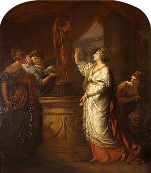 Penelope Sacrificing to Minerva for the Safe Return of Her Son, Telemachus