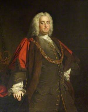 Sir Richard Hoare II (1709–1754), Kt, as Lord Mayor of London