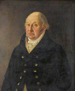 Portrait of an Unknown Gentleman in a Black Coat with Brass Buttons