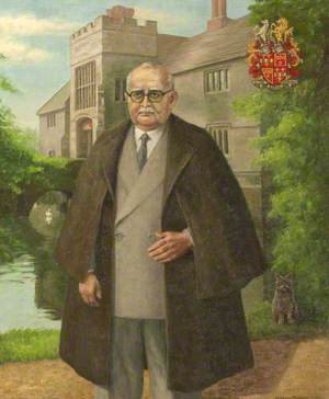 Thomas Ferrers (formerly Walker) (1887–1970), Standing in front of Baddesley Clinton