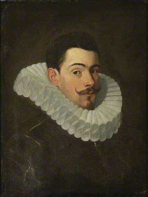 Portrait of an Unknown Gentleman in a Cartwheel Collar