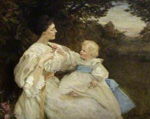 Ada Christina Lucy (1866–1943), Lady Ramsay-Fairfax-Lucy and Her Eldest Son William (1885–1910)