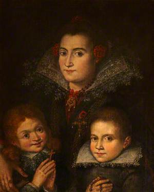 Portrait of an Unknown Mother with Two Children