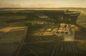 A Bird's-Eye View of Dunham Massey from the North