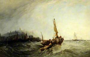 Harbour Scene (Fishing Boats in a Storm)