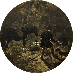 Eight Circular Foxhunting Scenes: Earth Stopping at Night
