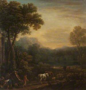 A Classical Landscape with Animals