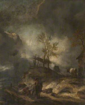 A Landscape with Dunes and Figures