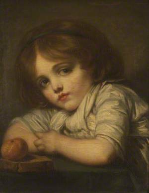 Bust of a Child with an Apple