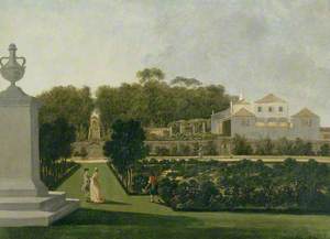A Garden Scene at an Anglo-Portuguese Quinta (Bemfica?)