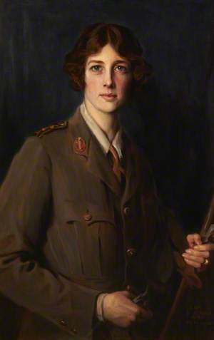 The Honourable Edith Helen Chaplin (1878–1959), Marchioness of Londonderry, DBE, in the Uniform of the Women's Legion