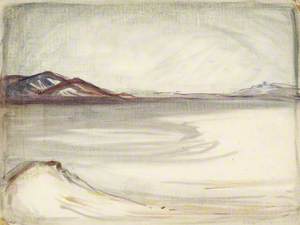 A Sketch of a Lakeside Scene