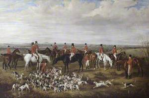 Lord Anson's Hunt at a Meet on the Plain