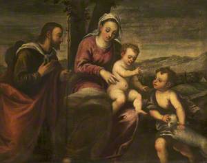 The Madonna and Child with the Infant Saint John the Baptist and Saint James the Greater