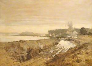 Modello of 'The Excavation of the Manchester Ship Canal' (Eastham Cutting with Mount Manisty in the Distance)