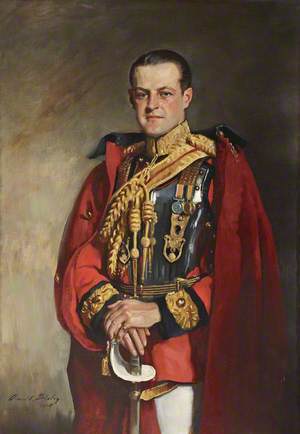 Huttleston Rogers Broughton (1896–1966), 1st Lord Fairhaven, in the Ceremonial Uniform of the 1st Life Guards