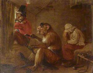 From a Set of Four Singeries: A Failed Escape: A Monkey Cutting off the Suitor's Tail