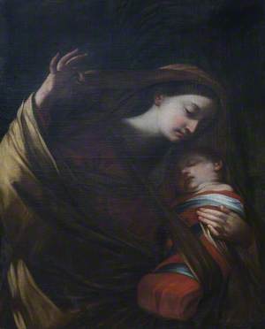 Detail of the Madonna and Child from a Flight into Egypt