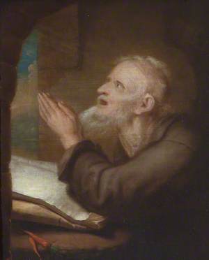 A Hermit at His Devotions