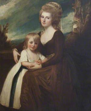 Frances Bankes (1756–1847), Lady Brownlow, with Her Son, The Honourable John Cust (1779–1853), Later 1st Earl Brownlow, GCH, FRS, MP