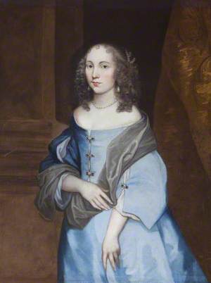 Portrait of an Unknown Young Lady in a Blue Dress