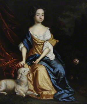 Portrait of a Young Girl with a Lamb