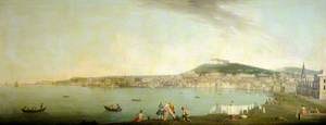 A View of Naples Seen from the South with Maschio Angiono and the Monastery of San Martino on the Hill beyond
