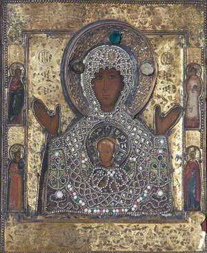 Icon of the Madonna and Child with Four Saints